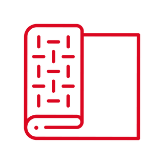 Red icon with transparent background to be used on PPT, Printed document, Brochures. Icon_textile_red.png