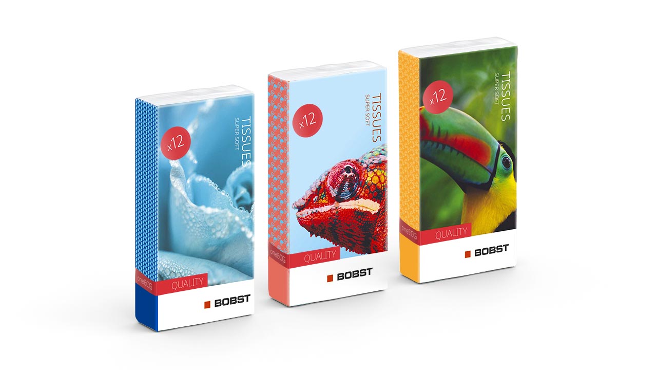 FP packaging samples - 3 x pocket tissues