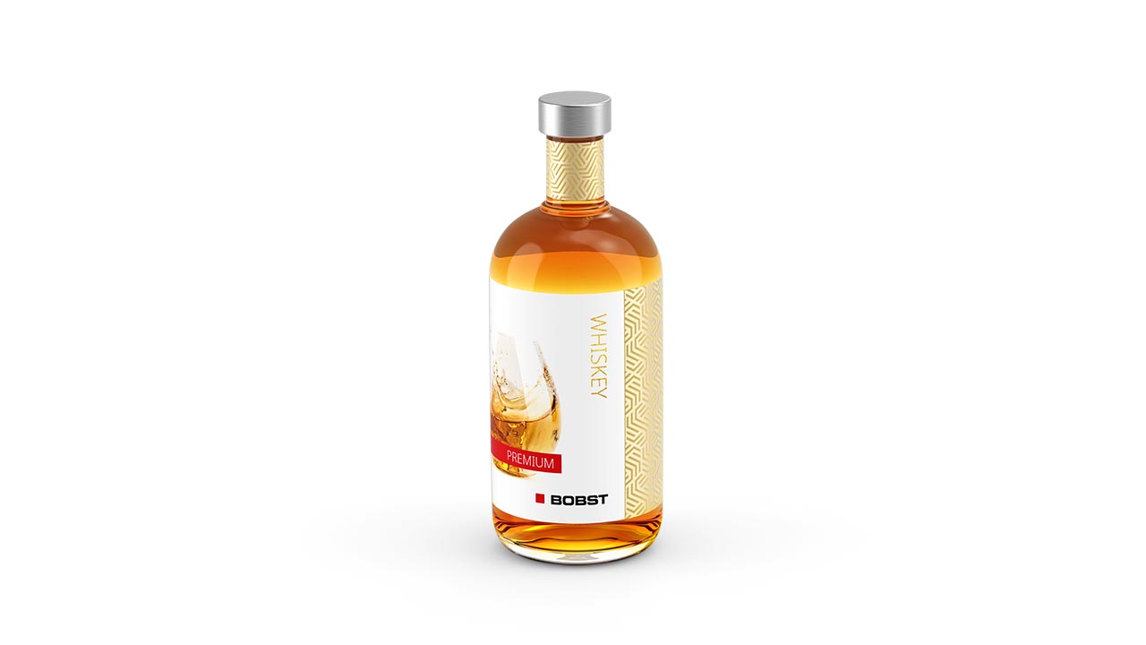 Beverages, Beer, Wines and Spirits, Whiskey, Bottle, Label. Demo Packaging Gallery