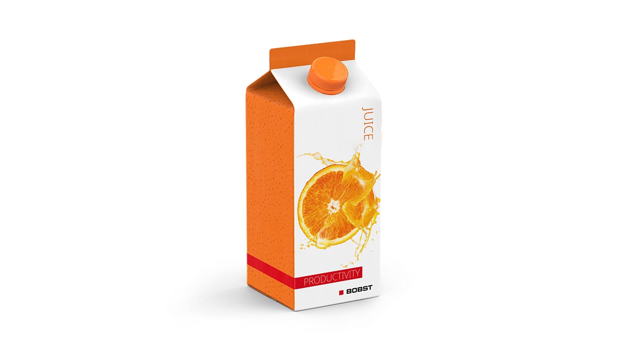 Beverages, Juices and Soft Drinks, Orange carton. Demo Packaging Gallery