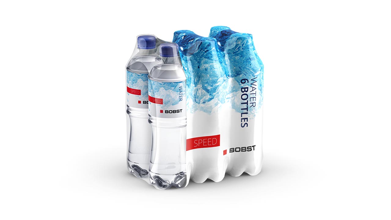 Beverages, Water, Shrink Wrapper. Demo Packaging Gallery